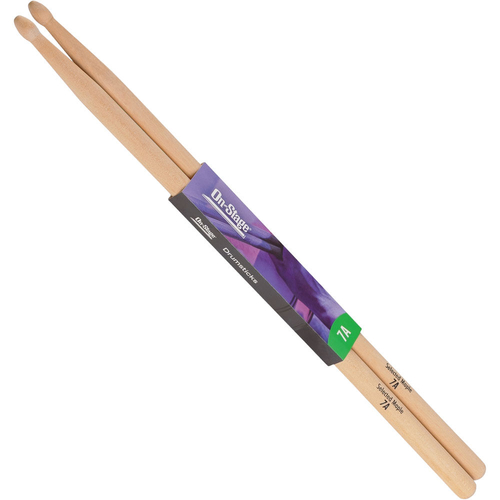 On Stage 7A Maple Drum Sticks with Wood Tip (1-Pair)
