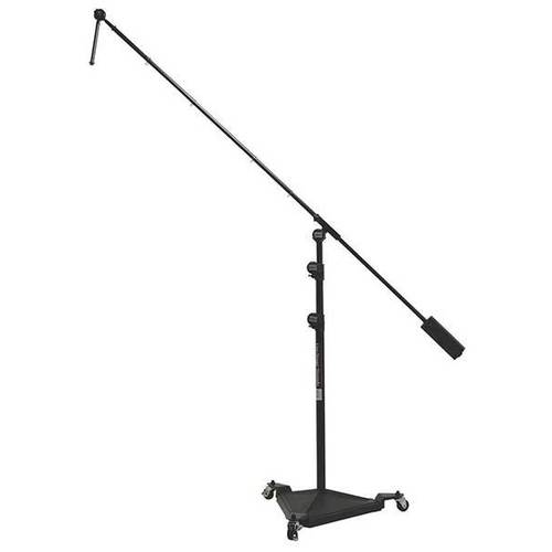 On Stage Studio Boom Mic Stand with 17lb Base with Removable Casters