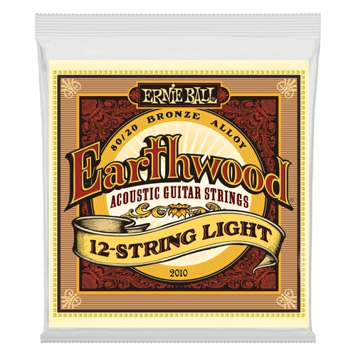Ernie Ball Earthwood Light 12-String 80/20 Bronze Acoustic Guitar Strings, 9-46 Gauge