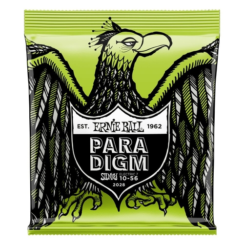 Ernie Ball 2028 Paradigm Regular Slinky 7-String Electric Guitar Strings 10-56 Gauge