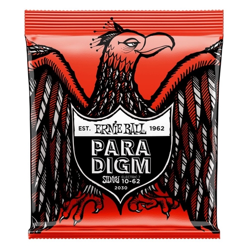 Ernie Ball 2030 Paradigm Skinny Top Heavy Bottom Slinky 7-String Electric Guitar Strings 10-62 Gauge