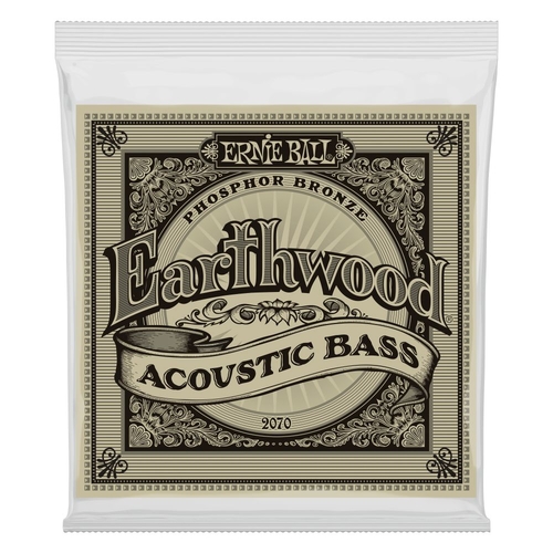 Ernie Ball 2070 Earthwood Phosphor Bronze Acoustic Bass Strings 45-95 Gauge
