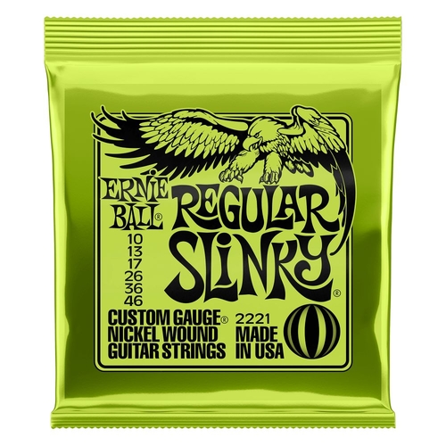 Ernie Ball 2221 Regular Slinky Electric Guitar 6-String Set Light 10-46