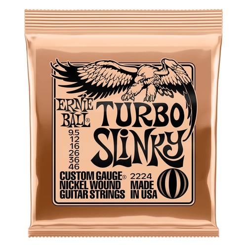 Ernie Ball Turbo Slinky Nickel Wound Electric Guitar Strings 9.5 - 46 Gauge