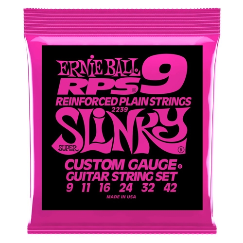 Ernie Ball 2239 Super Slinky RPS Nickel Wound Electric Guitar Strings 9-42 Gauge