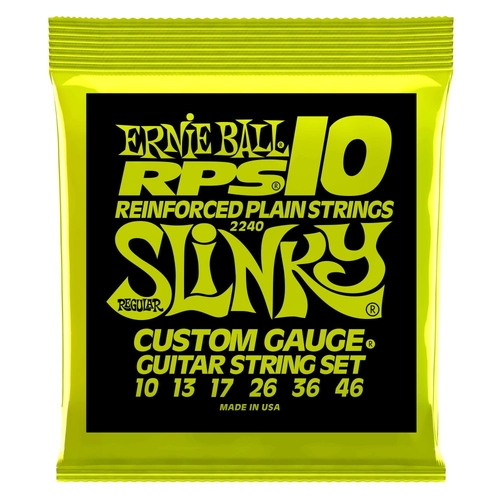 Ernie Ball 2240 Regular Slinky RPS Nickel Wound Electric Guitar Strings 10-46 Gauge