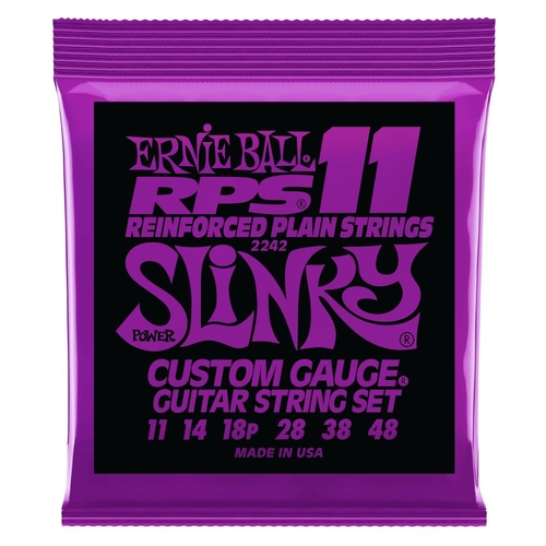 Ernie Ball 2242 Power Slinky RPS Nickel Wound Electric Guitar Strings 11-48 Gauge