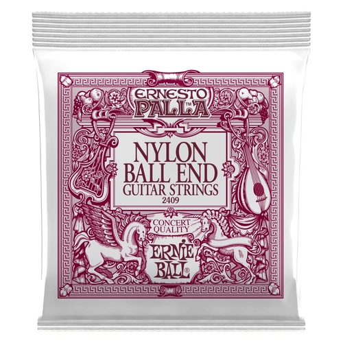Ernie Ball 2409 Ernesto Palla Black Nylon Gold Ball End Classical Guitar Strings