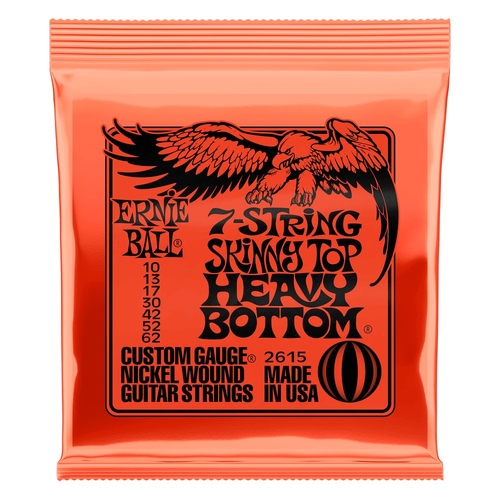 Skinny Top Heavy Bottom Slinky 7-String Nickel Wound Electric Guitar Stings 10-62 Gauge