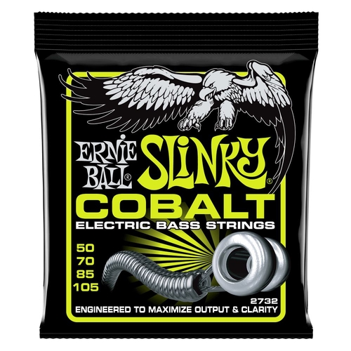 Ernie Ball 2732 Regular Slinky Cobalt Electric Bass Strings 50-105 Gauge