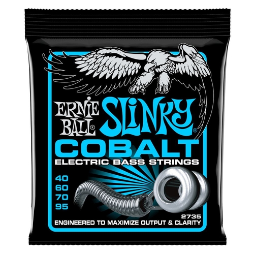 Ernie Ball 2735 Extra Slinky Cobalt Electric Bass Strings 40-95 Gauge