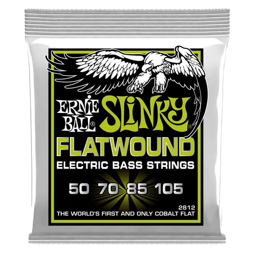 Ernie Ball 2812 Regular Slinky Flatwound Electric Bass Strings 50-105 Gauge
