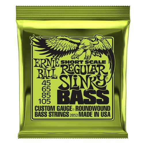 Ernie Ball 2852 Regular Slinky Nickel Wound Short-Scale Bass Strings 45-105 Gauge