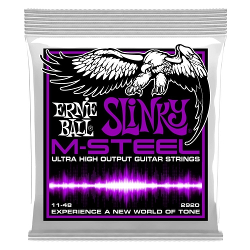 Ernie Ball 2920 Power Slinky M-Steel Electric Guitar Strings 11-48 Gauge