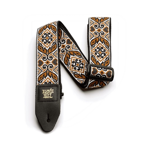 Ernie Ball Tribal Jacquard Guitar Strap, Brown