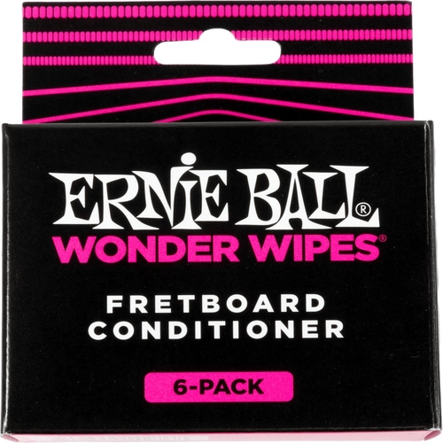 Ernie Ball 4276 Wonder Wipes Fretboard Conditioner 6 Pack