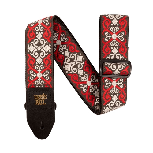 Ernie Ball Red Trellis Design Jacquard Guitar Strap