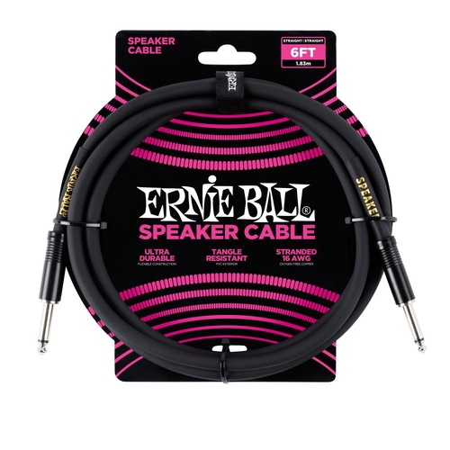 Ernie Ball Straight Speaker Cable, 2 Meters