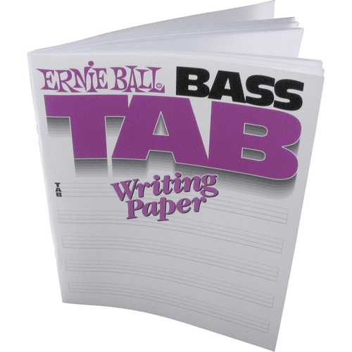 Ernie Ball 7022 Bass Guitar Tab Writing Paper Book