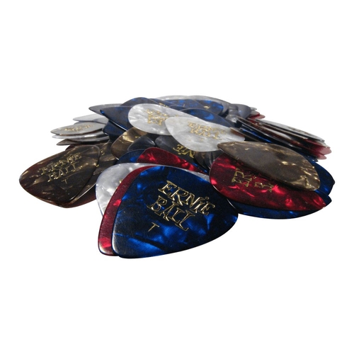 Ernie Ball 9109 Thin Assorted Color Pearloid Picks Bag of 144