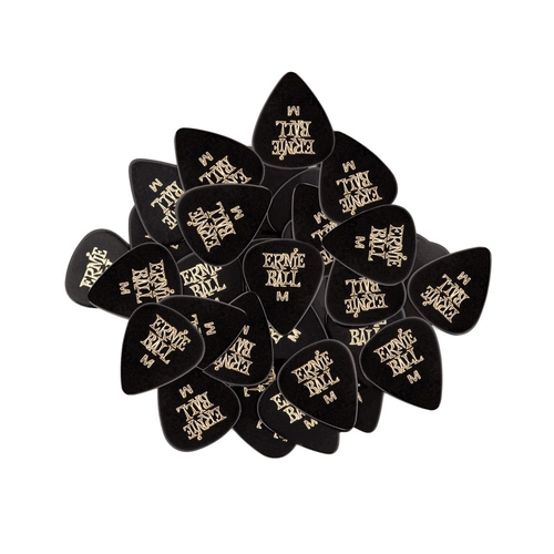 Ernie Ball 9114 Medium Black Picks Bag of 144