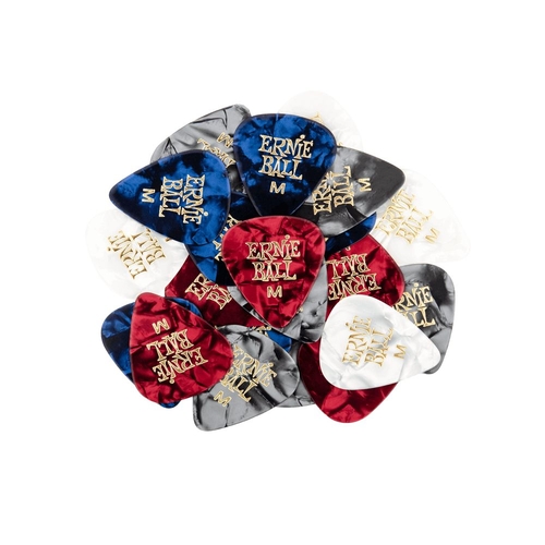 Ernie Ball 9119 Medium Assorted Color Pearloid Picks Bag of 144