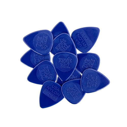 Ernie Ball 9136 Medium Nylon Picks Injection Molded 0.72MM Bag of 12