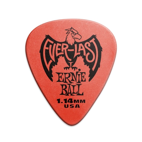 Ernie Ball 9194 Everlast 1.14MM Red Guitar Picks Bag of 12