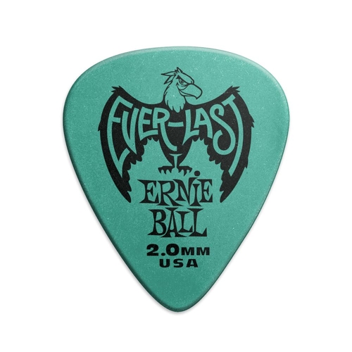 Ernie Ball 1.15 MM Everlast Picks 12 Pack, Teal