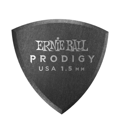 Ernie Ball 1.5 MM Shield Prodigy Picks 6 Pack, Black