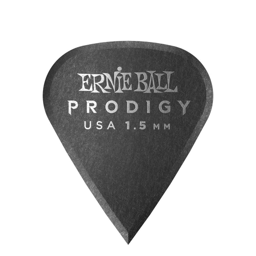 Ernie Ball 1.5 MM Sharp Prodigy Picks 6 Pack, Black