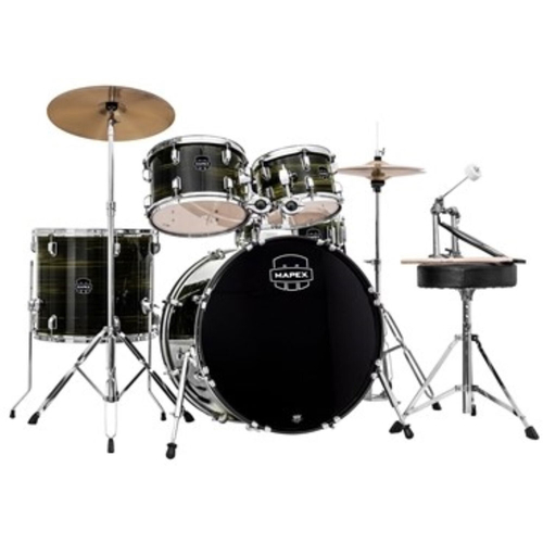 The Mapex Prodigy drum set is an amazing value package for the beginning or intermediate drummer. It comes with hardware and a drum throne. This kit s