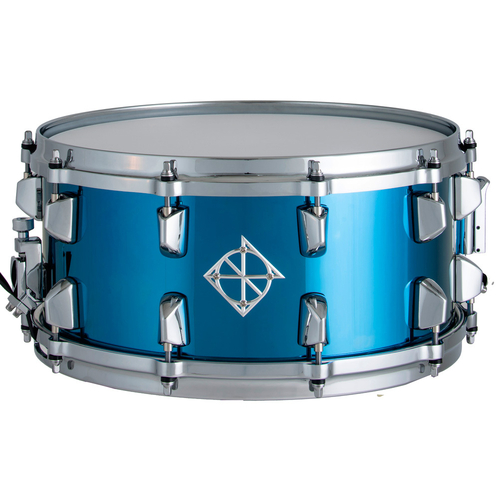Dixon Artisan Series Blue Titanium Plated Steel Snare Drum - 14 x 6.5"