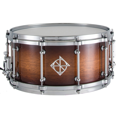 Dixon Artisan Series Australian Rose Gum Snare Drum in Gloss Vintage Burst - 14 x 6.5"