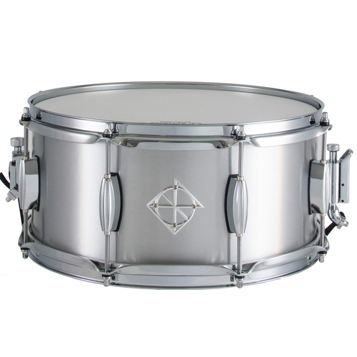 Dixon Artisan Series Seamless Aluminum Snare Drum in Satin Natural - 14 x 6.5"