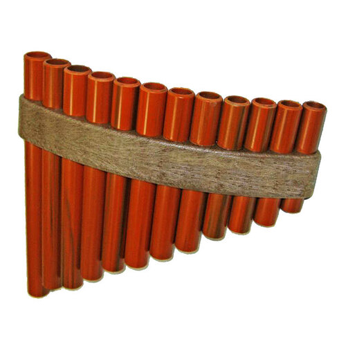Opus Percussion 12-Hole Handmade Pan Flute with Storage Cover