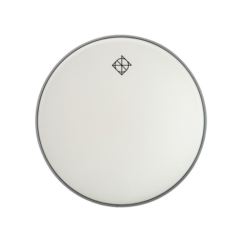 Dixon 8" White Coated Drum Head with Logo (0.250mm)
