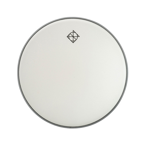 Dixon 12" White Coated Drum Head with Logo (0.250mm)