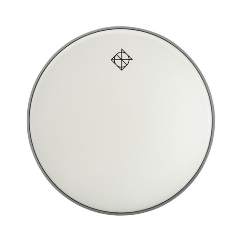 Dixon 13" White Coated Drum Head with Logo (0.250mm)