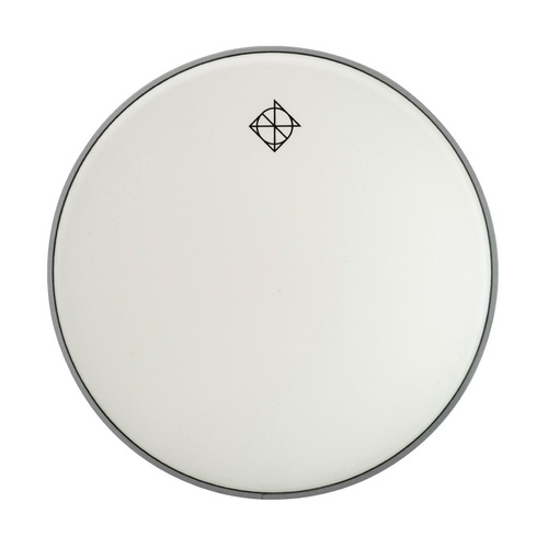 Dixon 16" White Coated Drum Head with Logo (0.250mm)