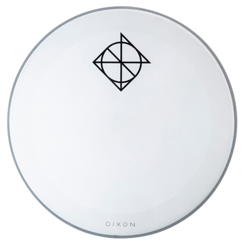 Dixon 22" Bass Drum Head White Coated with Muffler Ring, Resonant Side (0.188mm)