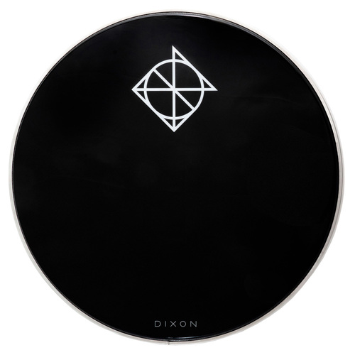 Dixon 22" Bass Drum Head Black with Muffler Ring, Resonant Side (0.250mm)