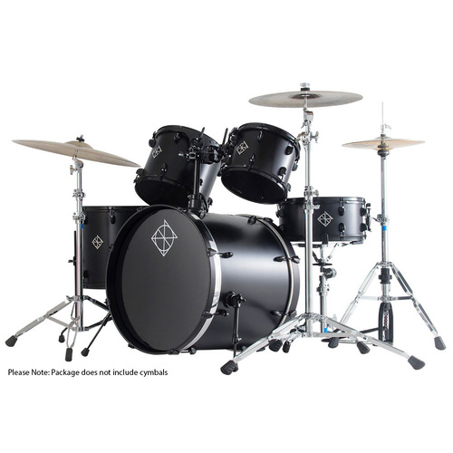 Dixon Fuse Limited Series 5-Pce Drum Kit in Blade Black