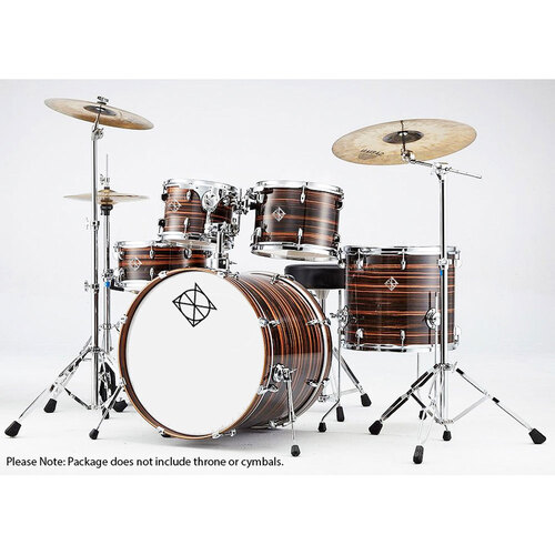 Dixon Fuse Limited Series 5-Pce Drum Kit in Zebrawood