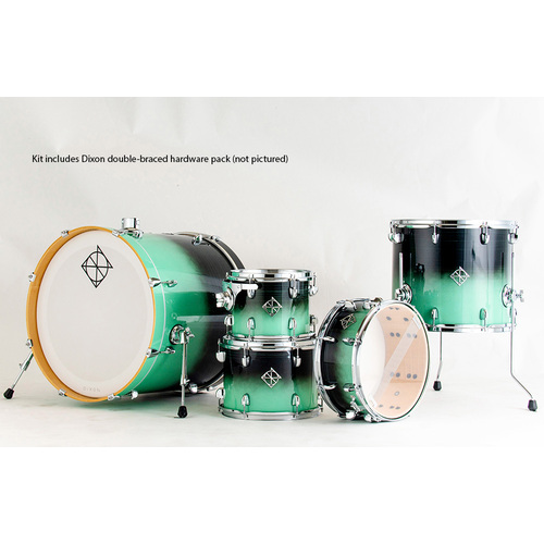 Dixon Fuse Maple 522 Series 5-Pce Drum Kit in Green Ice Fade Gloss