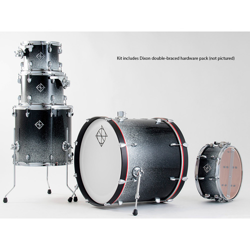 Dixon Fuse Maple 522 Series 5-Pce Drum Kit in Hyperspace Gloss
