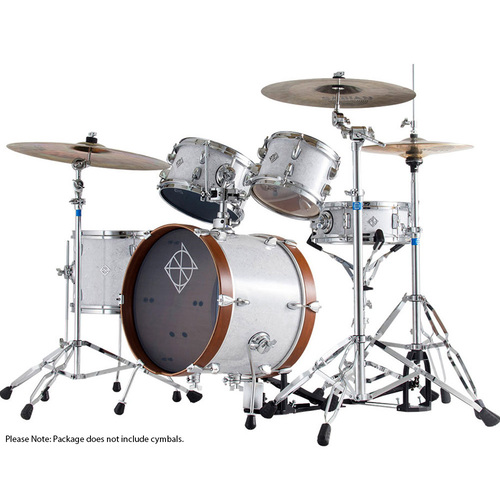 Dixon Jet Set Plus Series 5-Pce Drum Kit in Sub Zero White