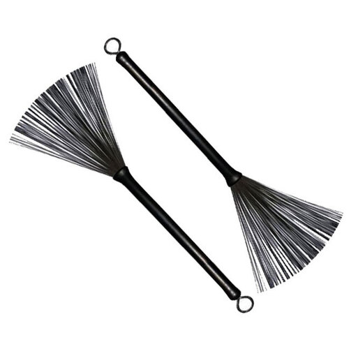 Percussion Plus Retractable Wire Drum Brushes (Pair)