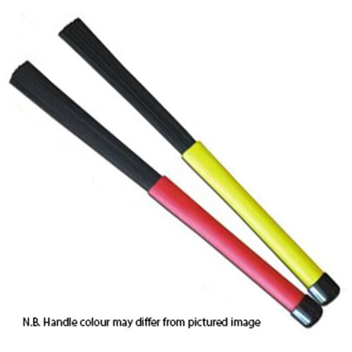 Percussion Plus Nylon Drum Brushes with Rubber Handle (Pair)