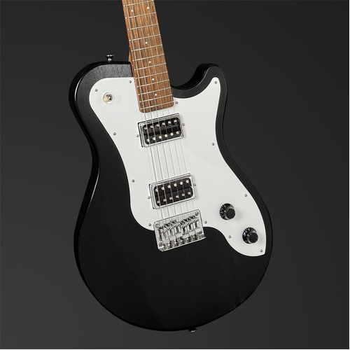 Pratley DVR Single Cutaway Solid Qld Blue Fig Body Electric Humbucker Guitar in Natural Black [PRDVR-22-BK]